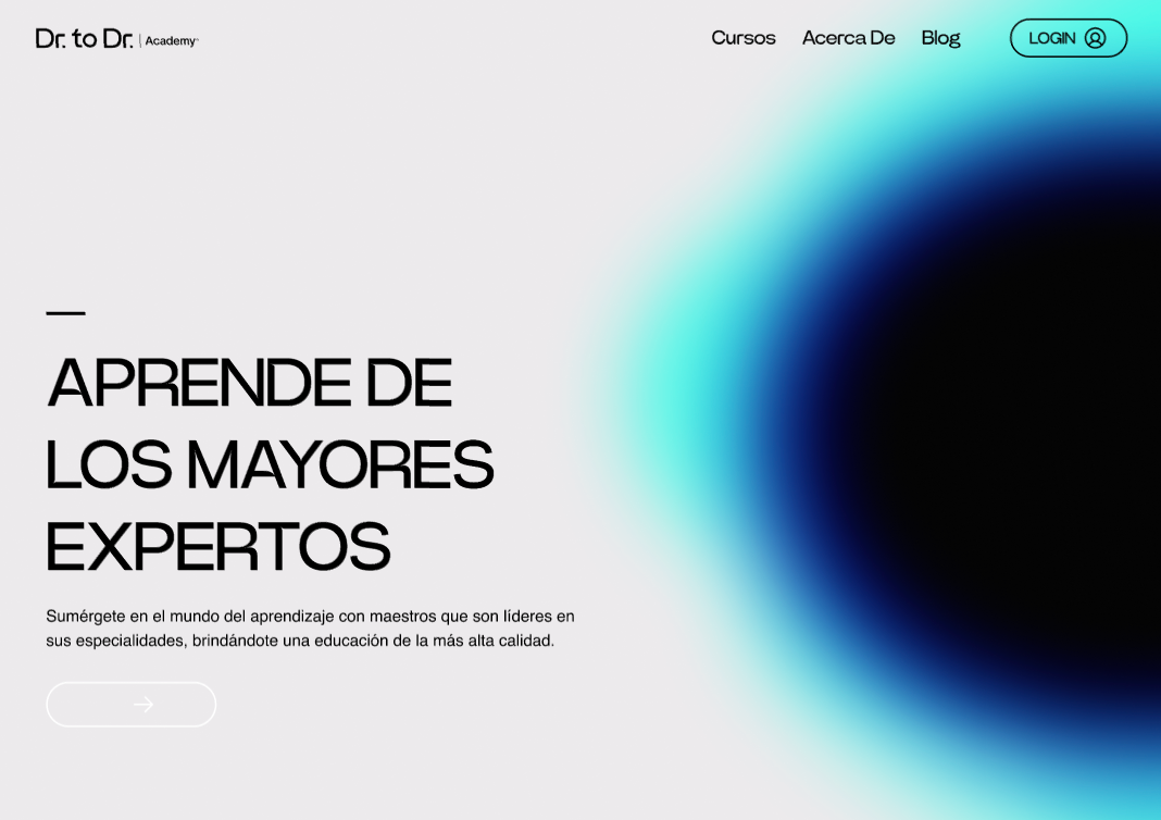 Dr to Dr Academy — inicio en modo claro